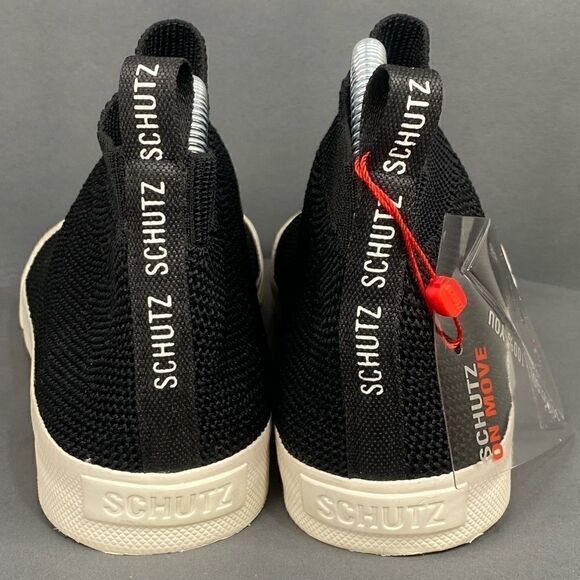 Schultz Black Knitted Ankle Sneaker Shoes women size 6.5 - Picture 8 of 9